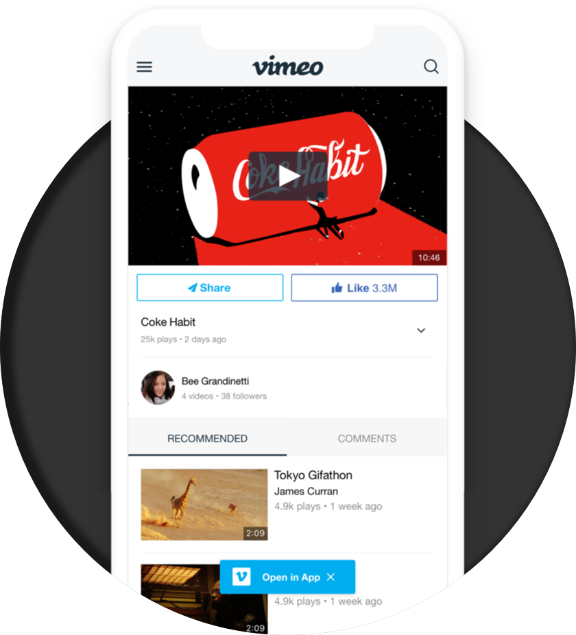 Vimeo Asked Me To Meet Some Metrics On Mobile - Data (840x926), Png Download
