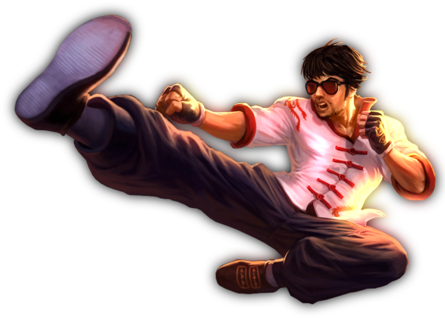 Lee Sin The Blind Munk, Best Jungler Ever, Dragon Kick - Dragon Fist Lee Sin Png (894x894), Png Download