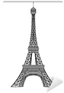 Eiffel Tower Vector Illustration Wall Mural • Pixers® - Eiffel Tower Vector (400x400), Png Download