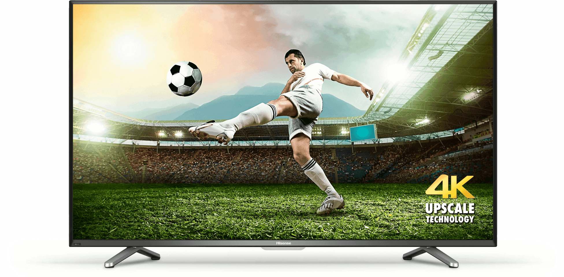 H8-soccer Copy - Hisense Tv 4k (1952x960), Png Download