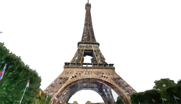 Eiffel Tower (600x346), Png Download