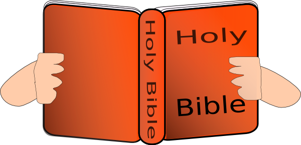 Orange Bible Clip Art - Reading Clip Art (600x290), Png Download