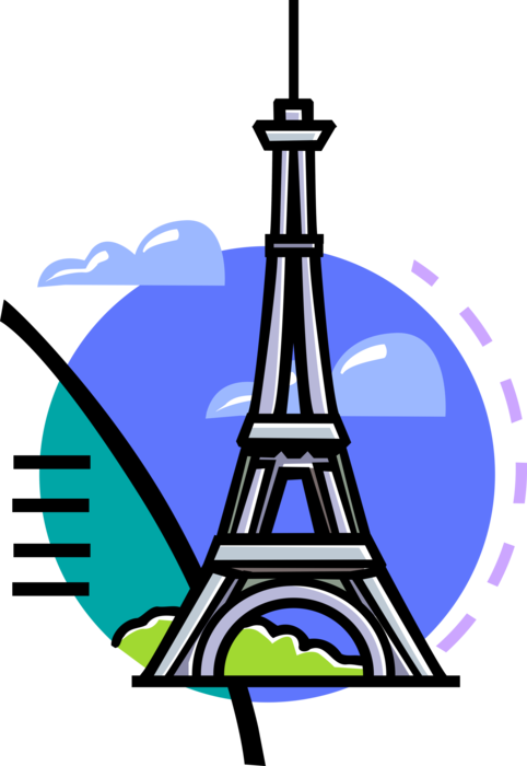 Eiffel Tower Royalty Free Vector Clip Art Illustration - Clip Art (336x480), Png Download