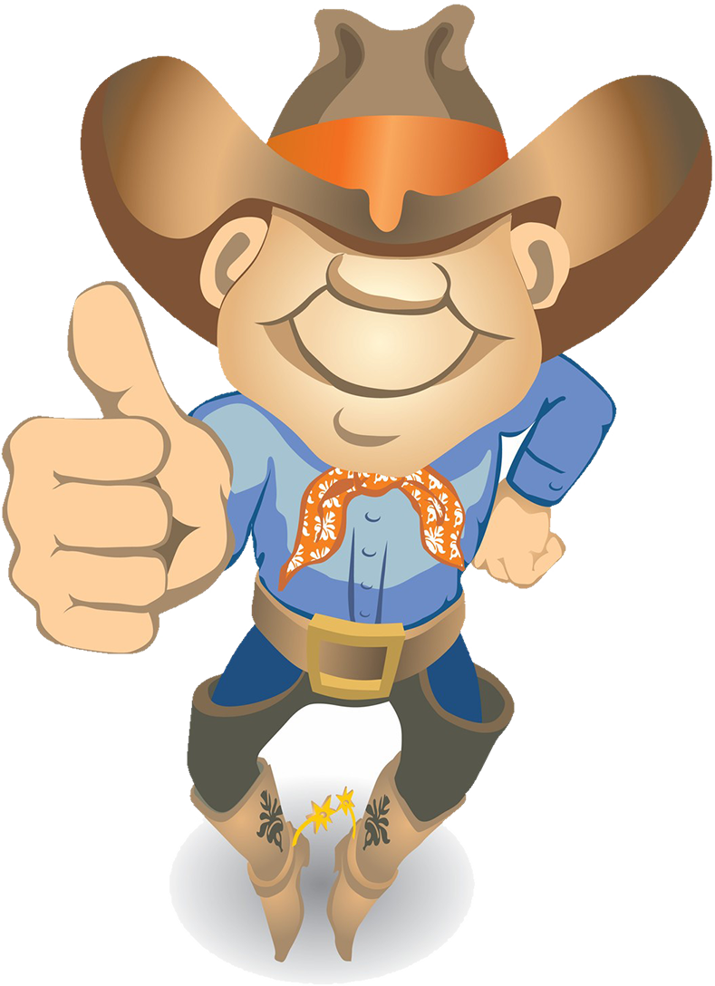 Cowboy Picture - Thumbs Up Clip Art (789x1088), Png Download