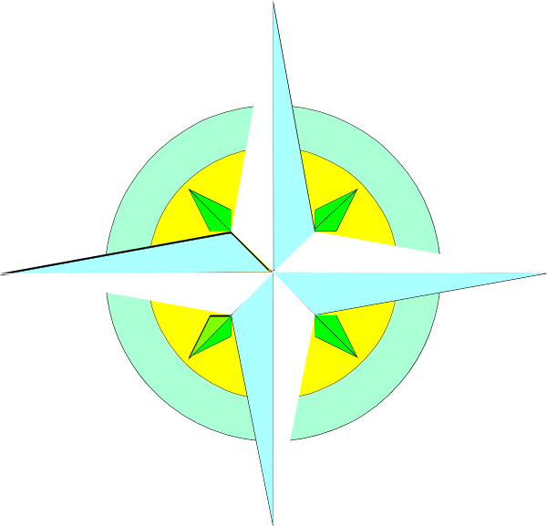 Compass Logo Clip Art At Clker - Clip Art (600x577), Png Download
