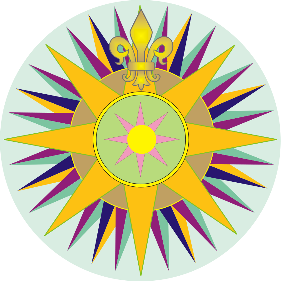 How To Set Use Compass Clipart - Fleur De Lis Compass Necklace Pendant (pd0175) (900x900), Png Download