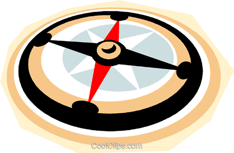 Compass Symbol Royalty Free Vector Clip Art Illustration - Illustration (480x313), Png Download