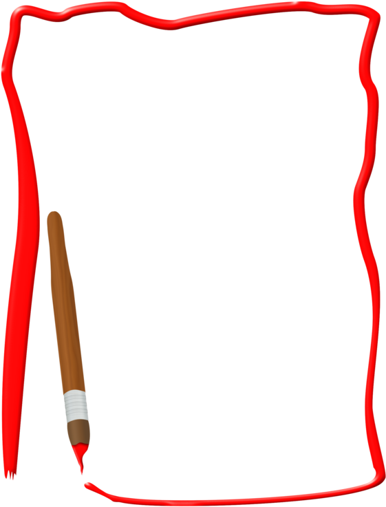 Borders And Frames Ready To Use Old Fashioned Frames - Page Borders Paint Brushes (580x750), Png Download