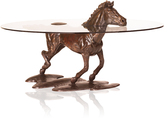 Unique Bronze Coffee Tables - Animal Centre Table Wood (526x400), Png Download