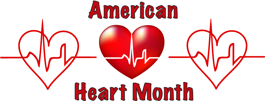 Heart Attack Clipart - American Heart Month Clip Art (847x346), Png Download