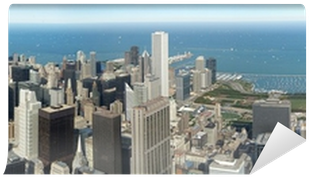 Panoramique De Chicago Depuis La Sears Tower Wall Mural - Chicago (400x400), Png Download
