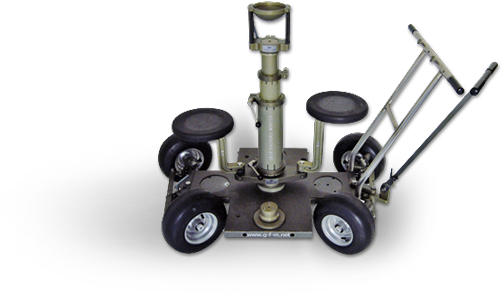 Dolly - Quad Dolly Pneumatic Wheels (554x327), Png Download