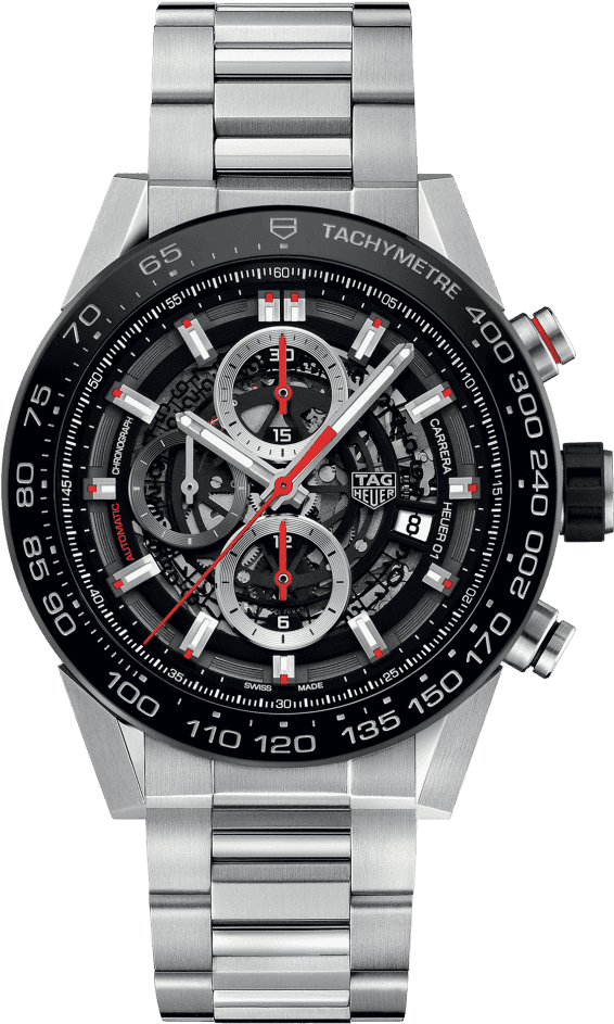Tag Heuer Carrera Calibre Heuer 01 Chronograph 100 - Tag Heuer Carrera Car2a1w.ba0703 (952x1125), Png Download