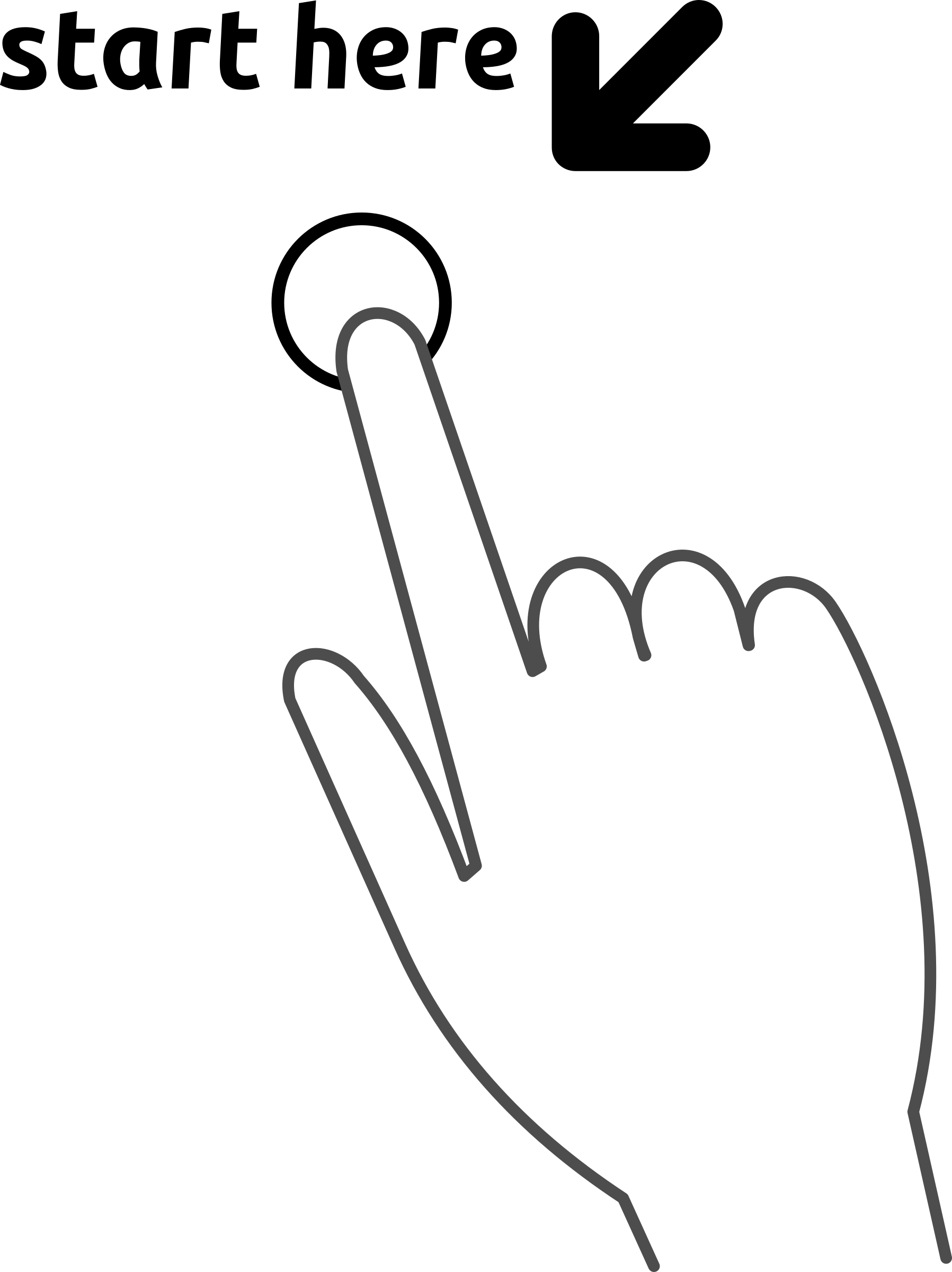 Button Clipart Press Button - Press Button (1797x2400), Png Download