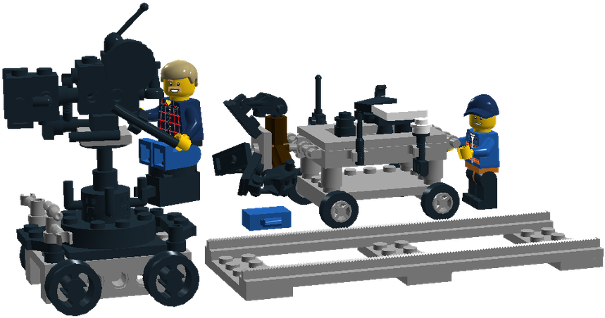 Hollywood Camera Dolly - Lego (1311x900), Png Download
