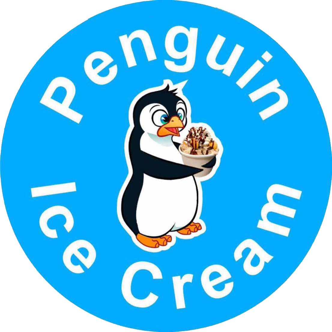 Penguin Ice Cream (1106x1104), Png Download