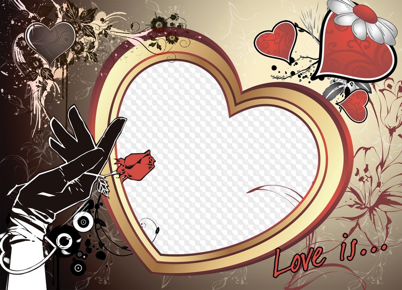 Heart And Rose - Sticker Albums: Blank Sticker Book, 8 X 10, 64 Pages (800x577), Png Download