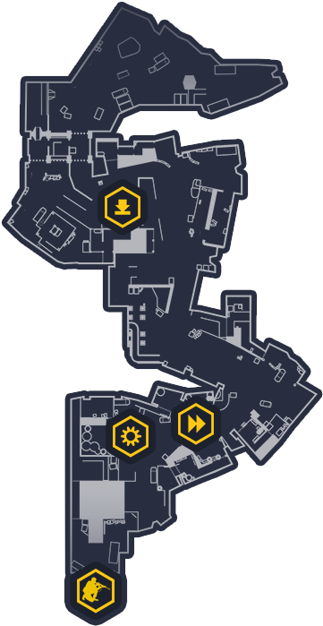 Map With Objectives - Chapel (750x750), Png Download