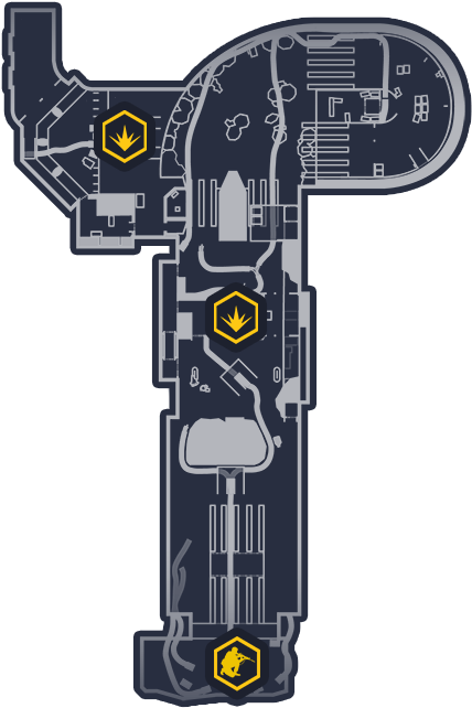 Map With Objectives - Dirty Bomb Underground Map (750x750), Png Download