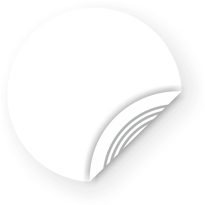 Picture Of White Nfc Sticker, 40mm, Ultralight - Circle (710x709), Png Download