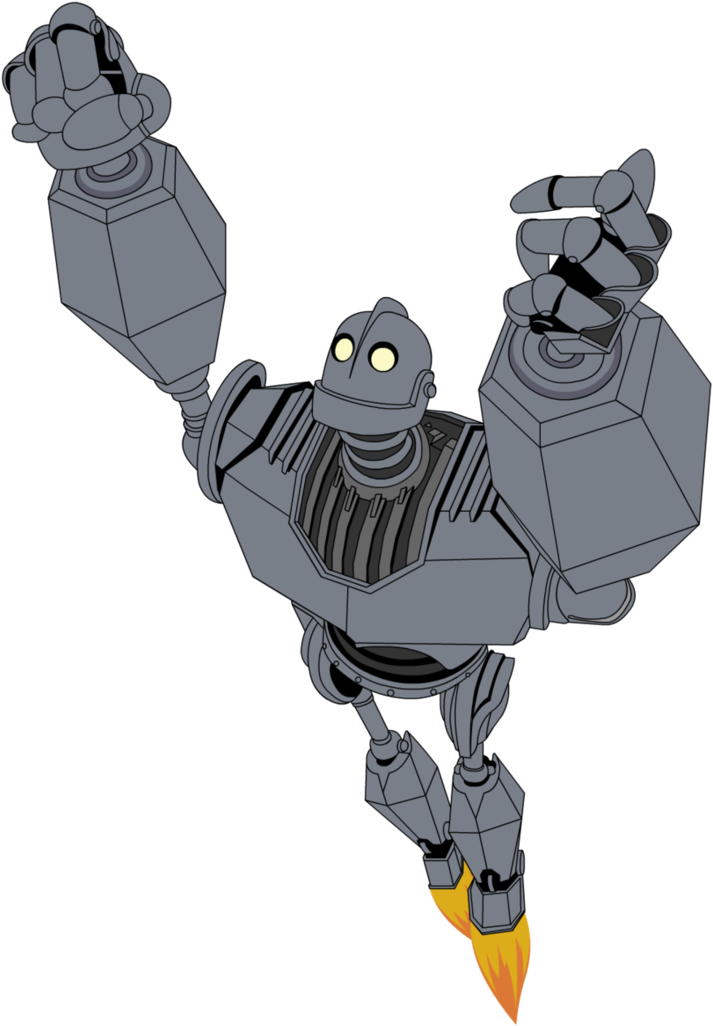 The Iron Giant By Flash Gavo-d5r8br0 - Iron Giant Superman Flying (730x1095), Png Download