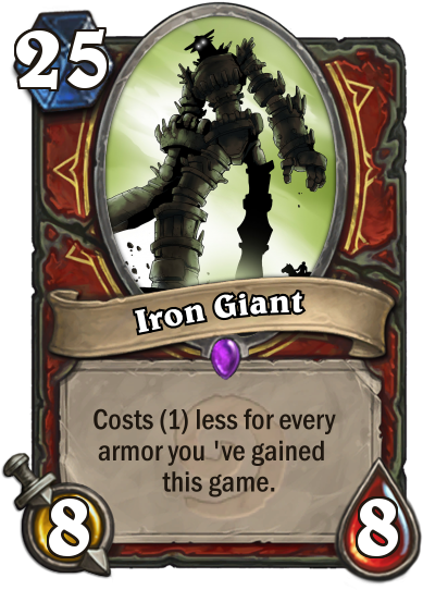 Warrior's Iron Giant - Hallow's End Hearthstone Hero Costumes (400x543), Png Download