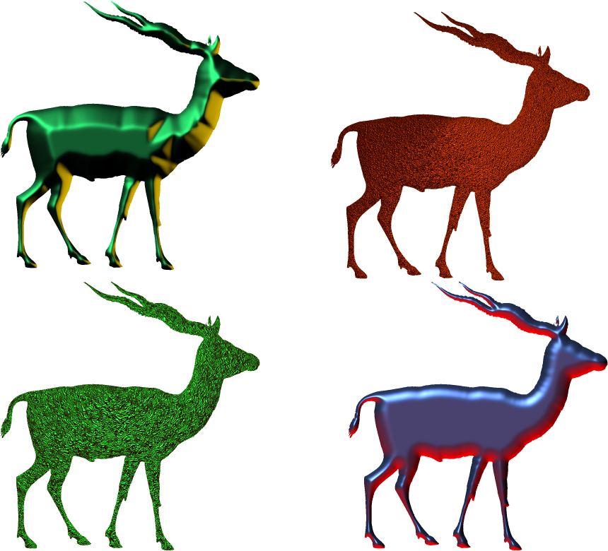 Antelope 3d Picture,antelope Png,impala Png - Deer (1024x800), Png Download