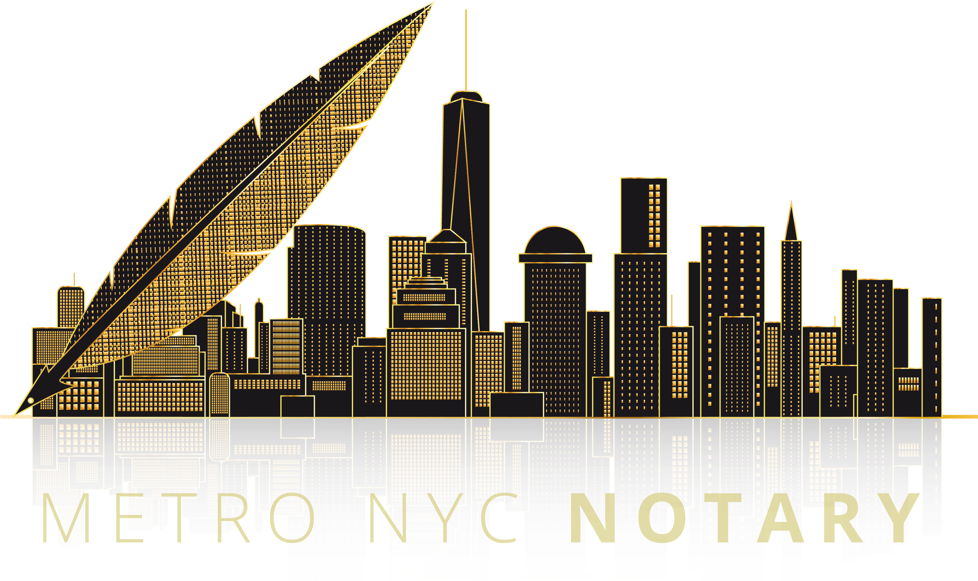 746-0910 - Metro Nyc Notary (3342x2818), Png Download