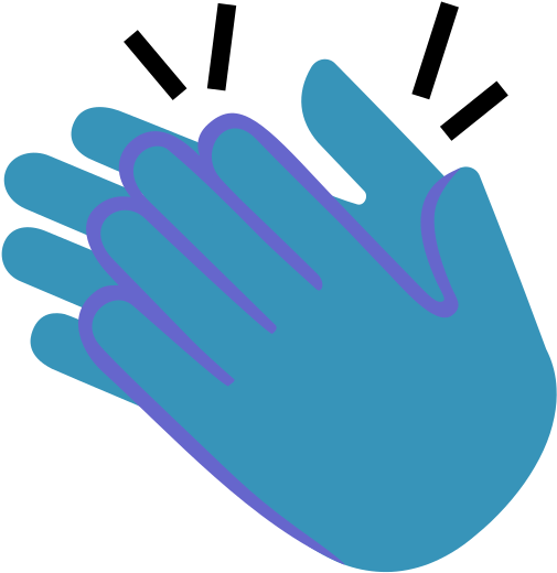 Hand Clipart Emoji Hand Clapping Png - Clapping (505x520), Png Download