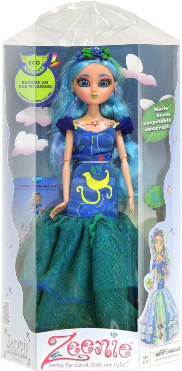 Zennia - Zeenie Dollz Zennia Mother Earth Doll (1000x1500), Png Download