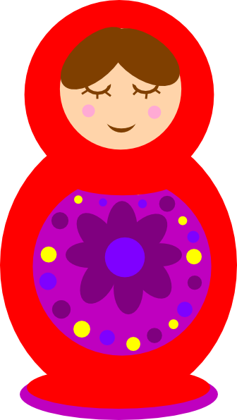 Doll Clipart Transparent - Nesting Doll Clipart Png (336x596), Png Download