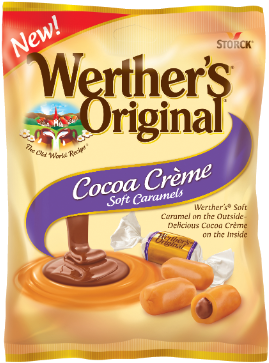Cocoa Crème Soft Caramels - Werther's Cocoa Creme (388x400), Png Download