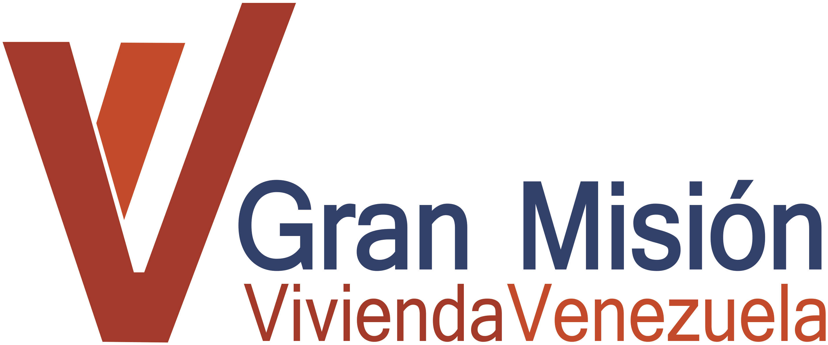 Logo Gmvv - Mision Vivienda (2963x1259), Png Download