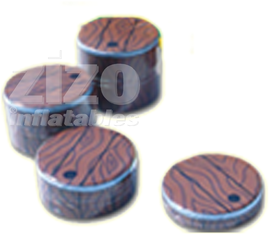 Barrel Stepping Stones - Hardwood (960x960), Png Download