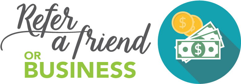 Refer A Friend Or Business (800x300), Png Download