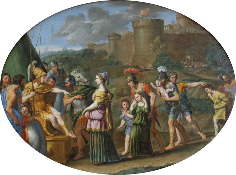 Timoclea Before Alexander The Great - Domenichino Alessandro E Timoclea (930x690), Png Download