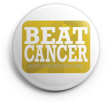 Beat Cancer Button - Beat Cancer Shirts (364x364), Png Download
