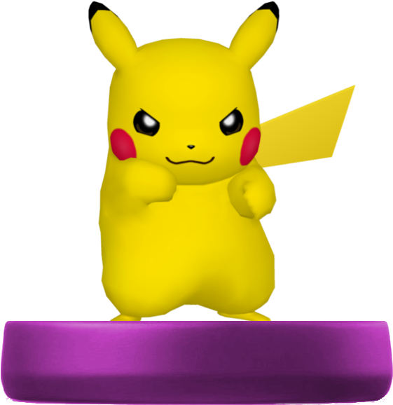 Sfw Pikachu Amiibo - Pikachu Wii (1024x1024), Png Download