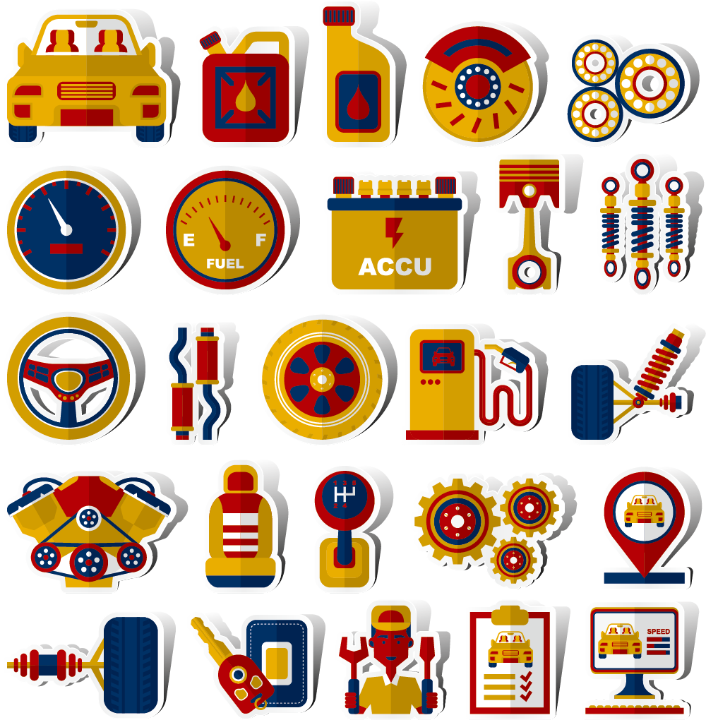 Sports Car Vehicle - Car Part Icon Png (1000x1020), Png Download
