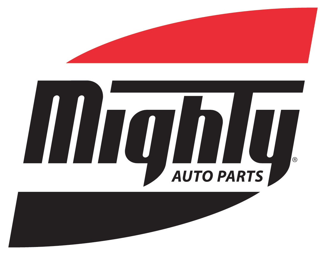 Mighty Auto Parts Logo (1094x857), Png Download