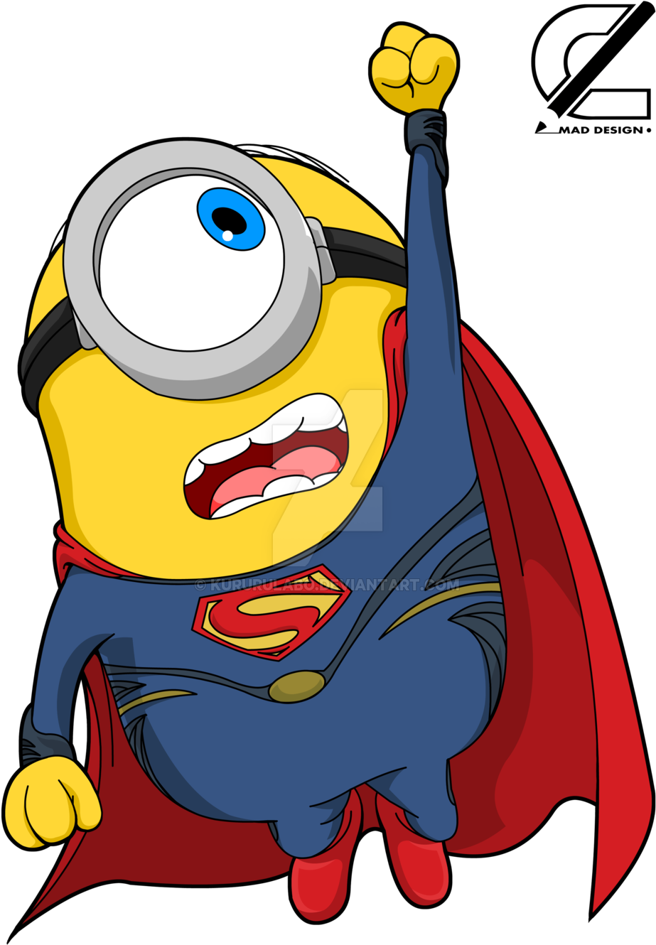 Free Download Superman Minion Png Clipart Superman - Миньоны В Векторе Скачать Бесплатно (1024x1426), Png Download