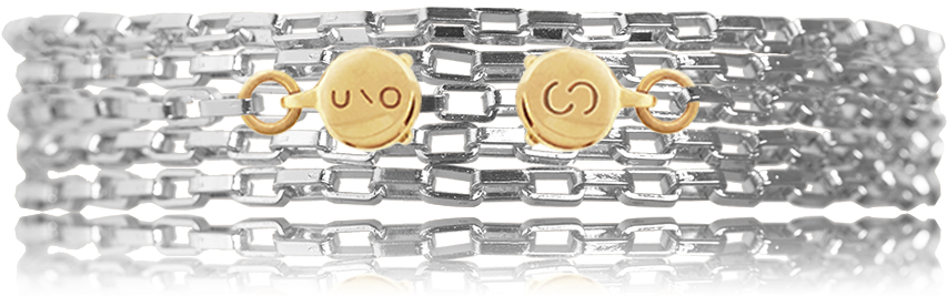 Uno Silver Link Chain - Silver (960x576), Png Download