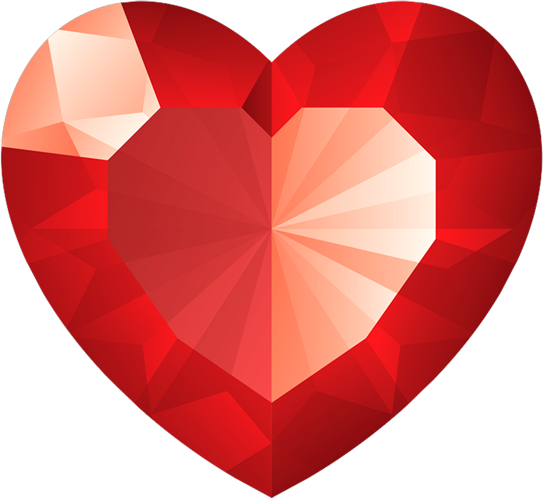 Diamond Heart Red Png Image Twenty - Red Heart Gem (1200x1023), Png Download