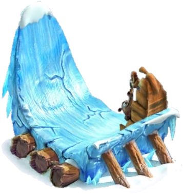 Larger Icy Boat - Boat (381x408), Png Download