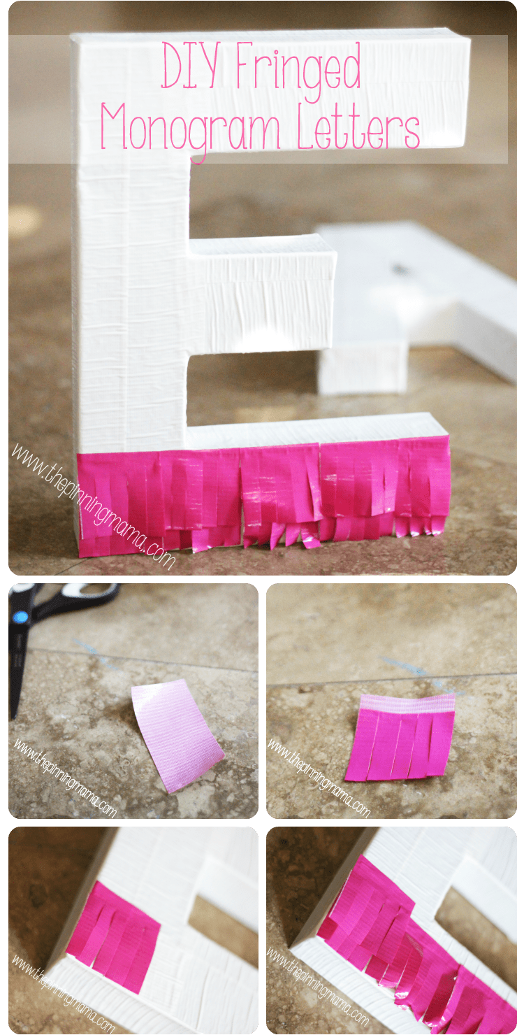 Duct Tape Mongrammed Letters By Www - Duct Tape (750x1500), Png Download