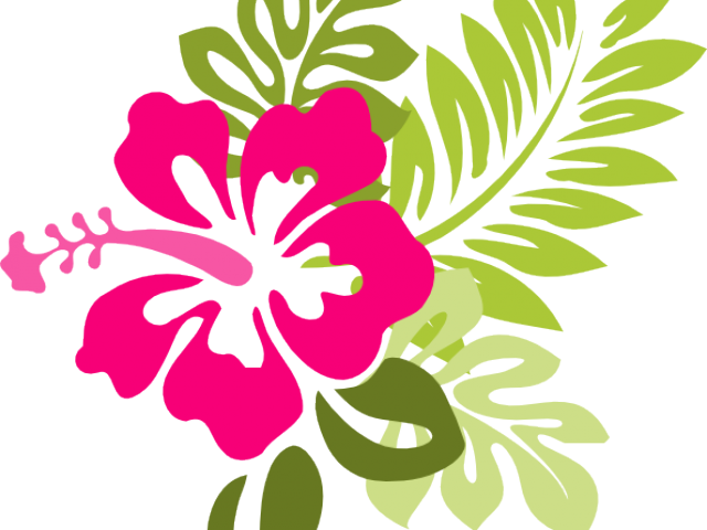 Red Flower Clipart Moana - Purple Hibiscus Clip Art (640x480), Png Download