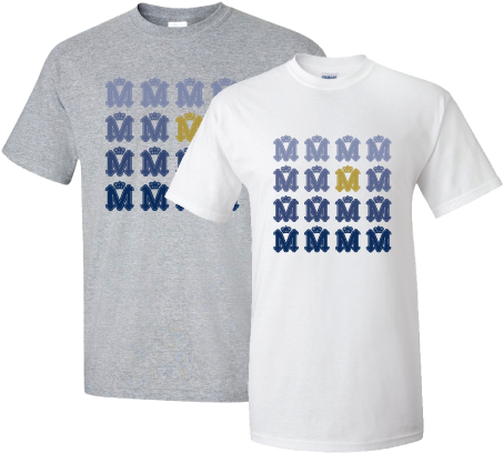 Mission Prep Grid Tee - Honeybee (477x420), Png Download