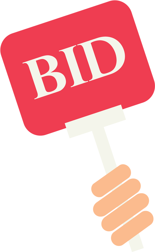 Welcome To Prime Public Auction - Bidding Png Clipart (628x955), Png Download