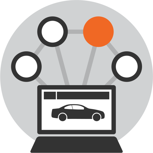 Inventory Car Select Switch Options Dealer - Car Inventory Icon Png (584x584), Png Download