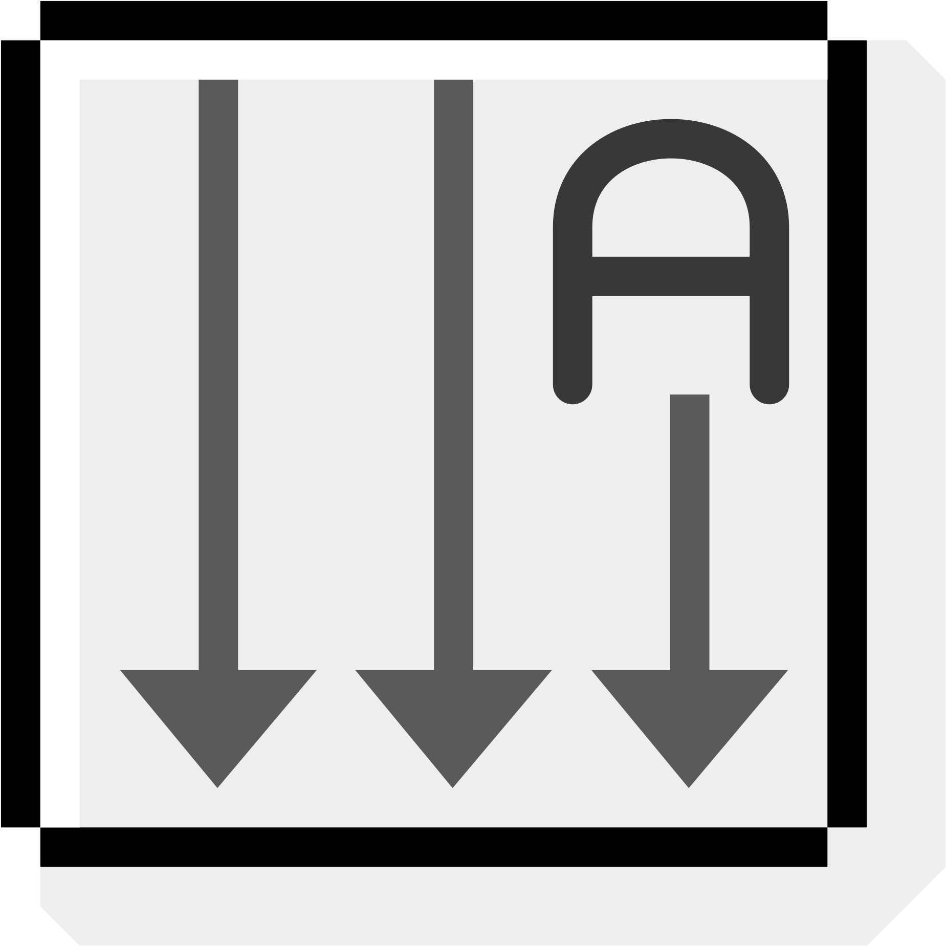Open - Text Orientation Icon (2000x2000), Png Download